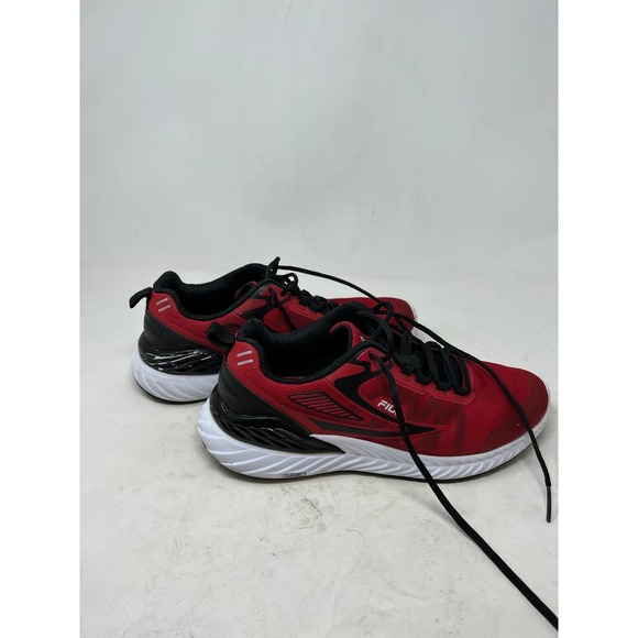 Fila Trazoros 2 Energized Red Black Lace Athletic Shoes - Picture 4 of 8